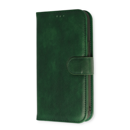 Apple iPhone 13 Pro Hoesje - Groen - 2 in 1 Bookcase met 10 Kaart Vakken