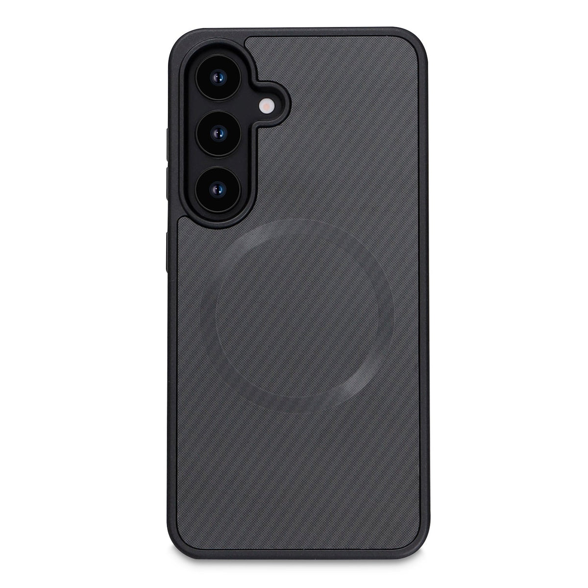 Samsung Galaxy S25 Hoesje - Zwart - Carbon MagSafe Back Cover