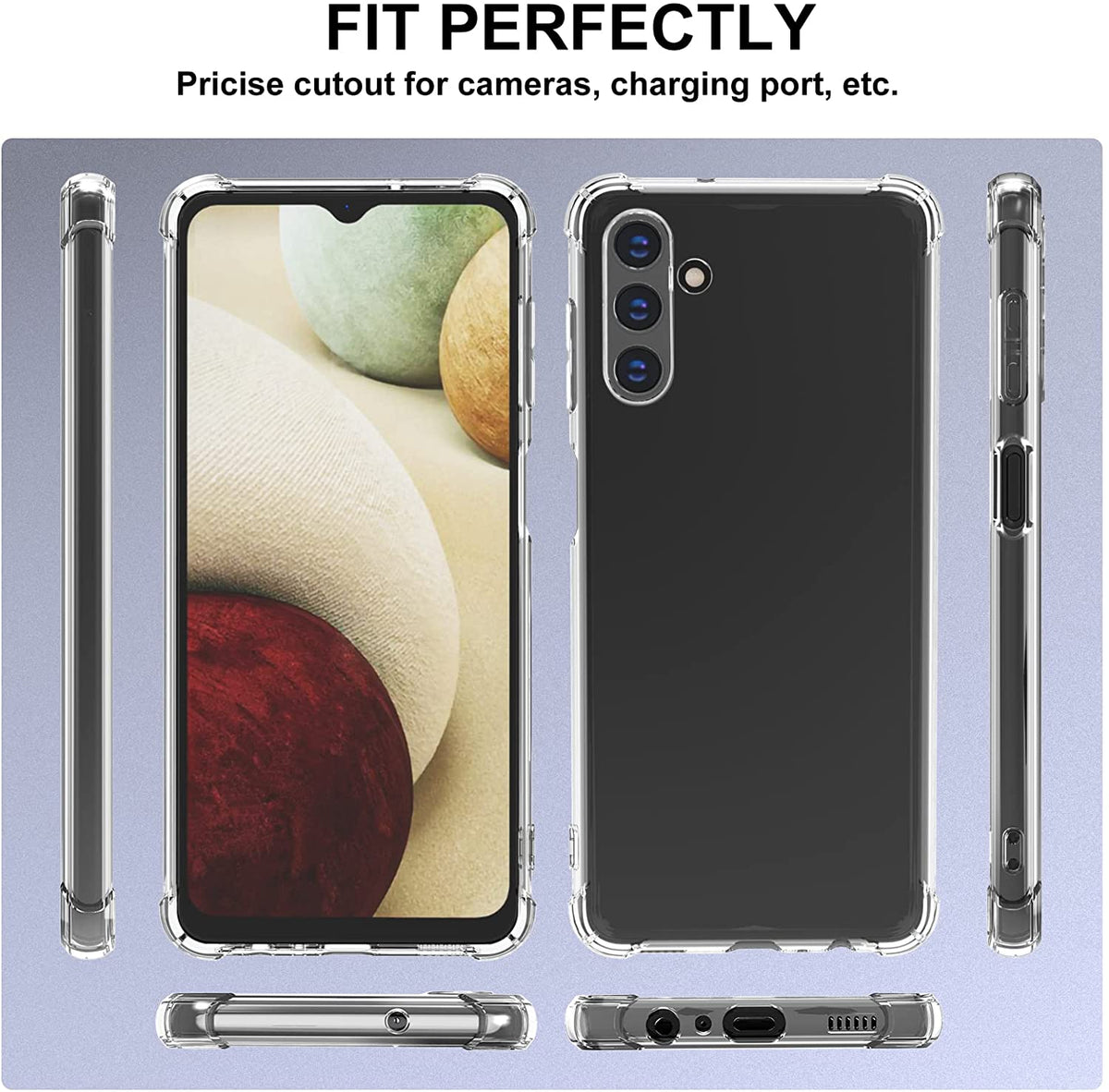 Samsung Galaxy A04s Hoesje - Transparant - Anti-Shock Back Cover