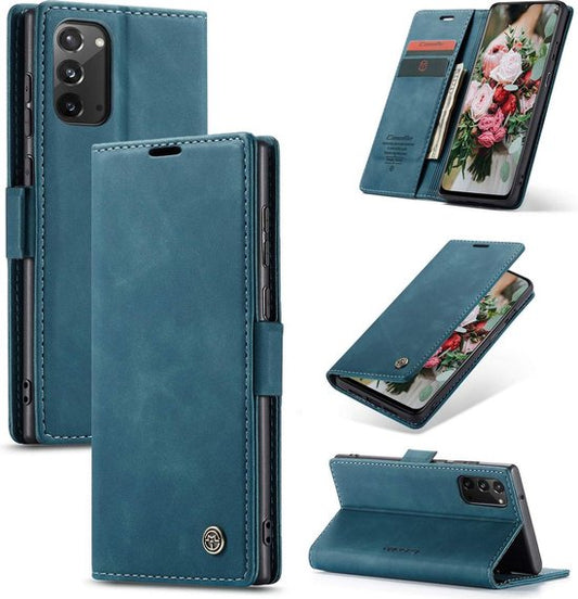 Samsung Galaxy Note20 Hoesje - Emerald Green - Dunne Bookcase