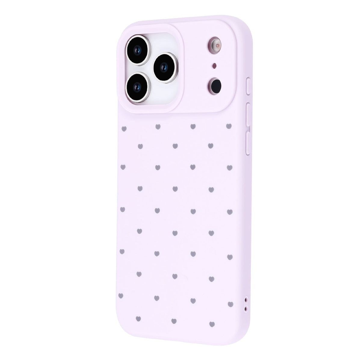 Apple iPhone 17 Pro Max Hoesje - Paars - Hartjes Back Cover