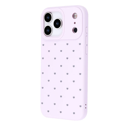 Apple iPhone 17 Pro Max Hoesje - Paars - Hartjes Back Cover