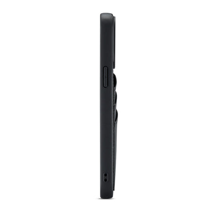 Apple iPhone 15 Pro Hoesje - Charcoal Gray - Back Cover met Pasjeshouder
