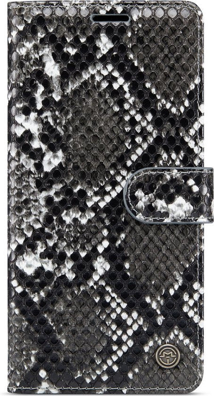 Samsung Galaxy S21 Hoesje - Zwart - Snake Bookcase