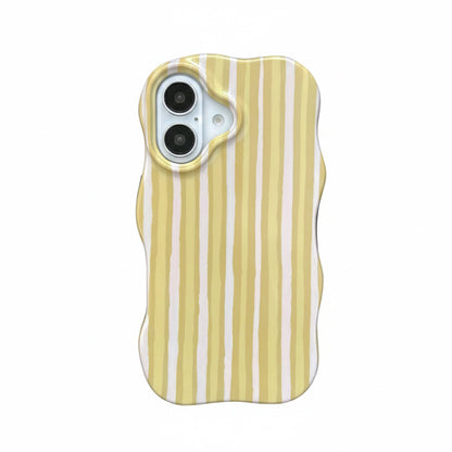 Apple iPhone 17 Case - Yellow - Wave Case Back Cover