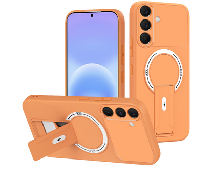Samsung Galaxy A57 Hoesje - Oranje - Siliconen MagSafe Back Cover