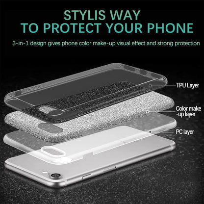 Samsung Galaxy S24 Plus Hoesje - Zwart - Glitter Back Cover