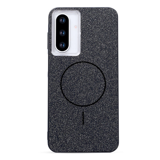 Samsung Galaxy A17 Hülle - Schwarz - Glitzer MagSafe Backcover