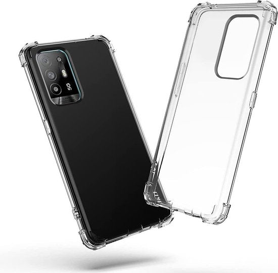 Oppo A94 5G Hoesje - Transparant - Anti-Shock Back Cover