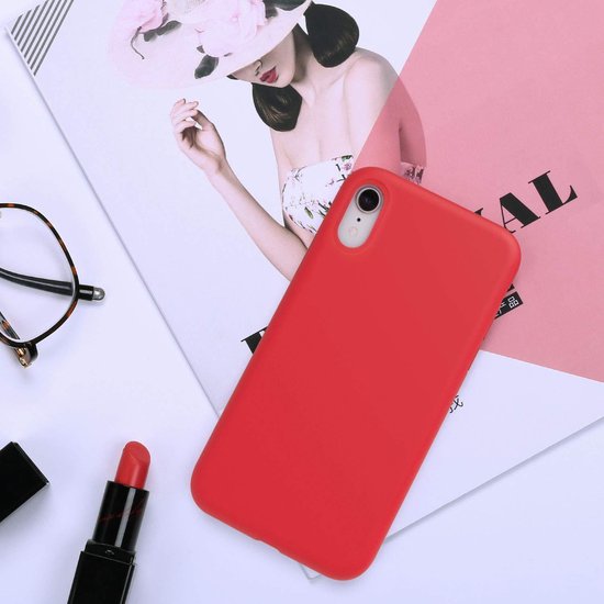 Apple iPhone XR Hoesje - Rood - Siliconen Back Cover