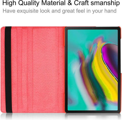 Samsung Galaxy Tab S6 Lite Tablet-Hülle - Rot - Drehbare Klapphülle