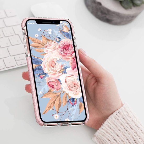 Apple iPhone XR Hoesje - Roze - Anti-Shock Back Cover