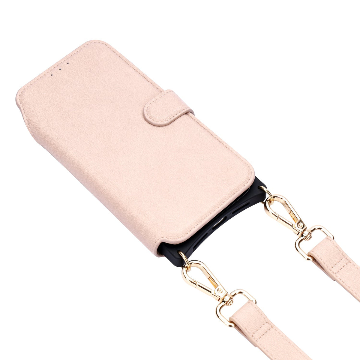 Apple iPhone 18 Pro Hoesje - Roze - 'Amsterdam' Serie 2 in 1 MagSafe Crossbody Cover met Pouch