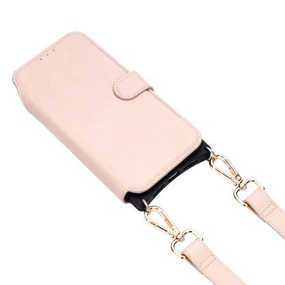 Apple iPhone 18 Pro Hoesje - Roze - 'Amsterdam' Serie 2 in 1 MagSafe Crossbody Cover met Pouch