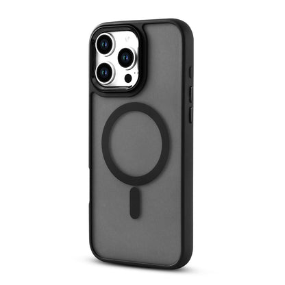 Apple iPhone 16 Pro Max Hoesje - Zwart - Matte Armor MagSafe Back Cover