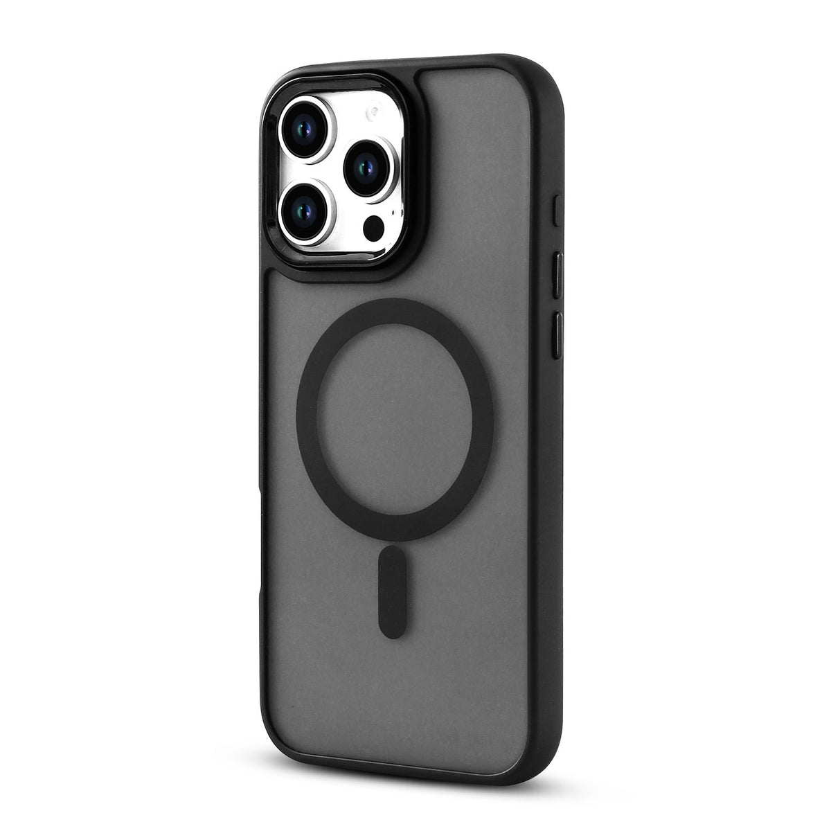Apple iPhone 16 Pro Hoesje - Zwart - Matte Armor MagSafe Back Cover