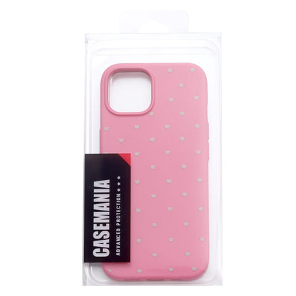 Apple iPhone 11 Hoesje - Neon Roze - Hartjes Back Cover