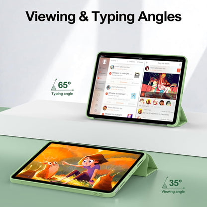 Apple iPad Air 11 (2024) Tablethoes - Licht Groen - Smart Cover