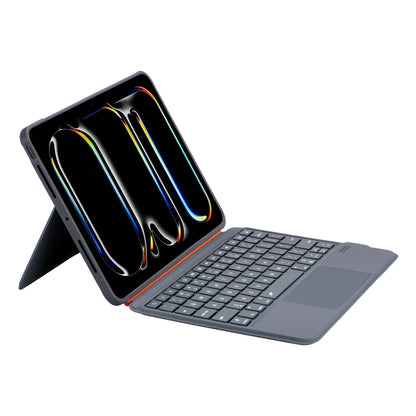 iPad 11 inch (2025) - Grijs - Split Keyboard Case met Touchpad + Verlichting