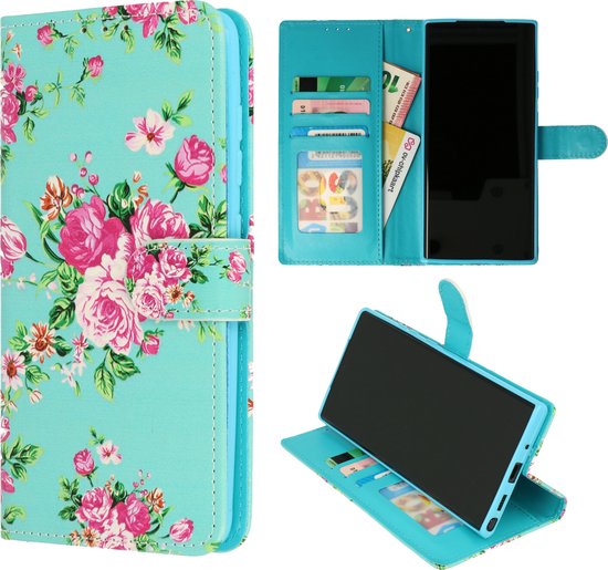 Samsung Galaxy A23 Hoesje - Bloemen - Print Bookcase