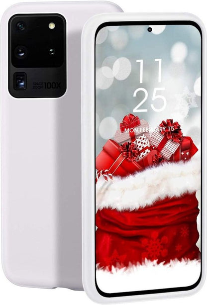 Samsung Galaxy S20 Ultra Hoesje - Wit - Siliconen Back Cover