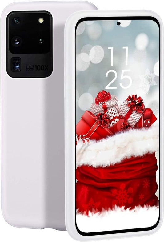 Samsung Galaxy S20 Ultra Hoesje - Wit - Siliconen Back Cover