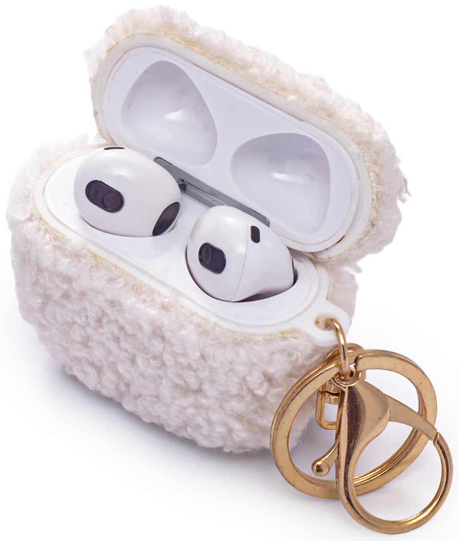 Apple AirPods 3 Hoesje - Teddy Furr - Wit