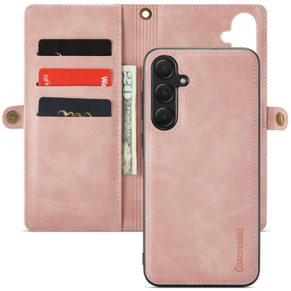 Samsung Galaxy A57 Hoesje - Pale Pink - 2 in 1 Bookcase met 10 Kaart Vakken