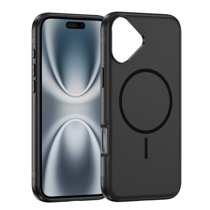 Apple iPhone 17 Hoesje - Zwart - Magnetische Liquid Siliconen MagSafe Back Cover