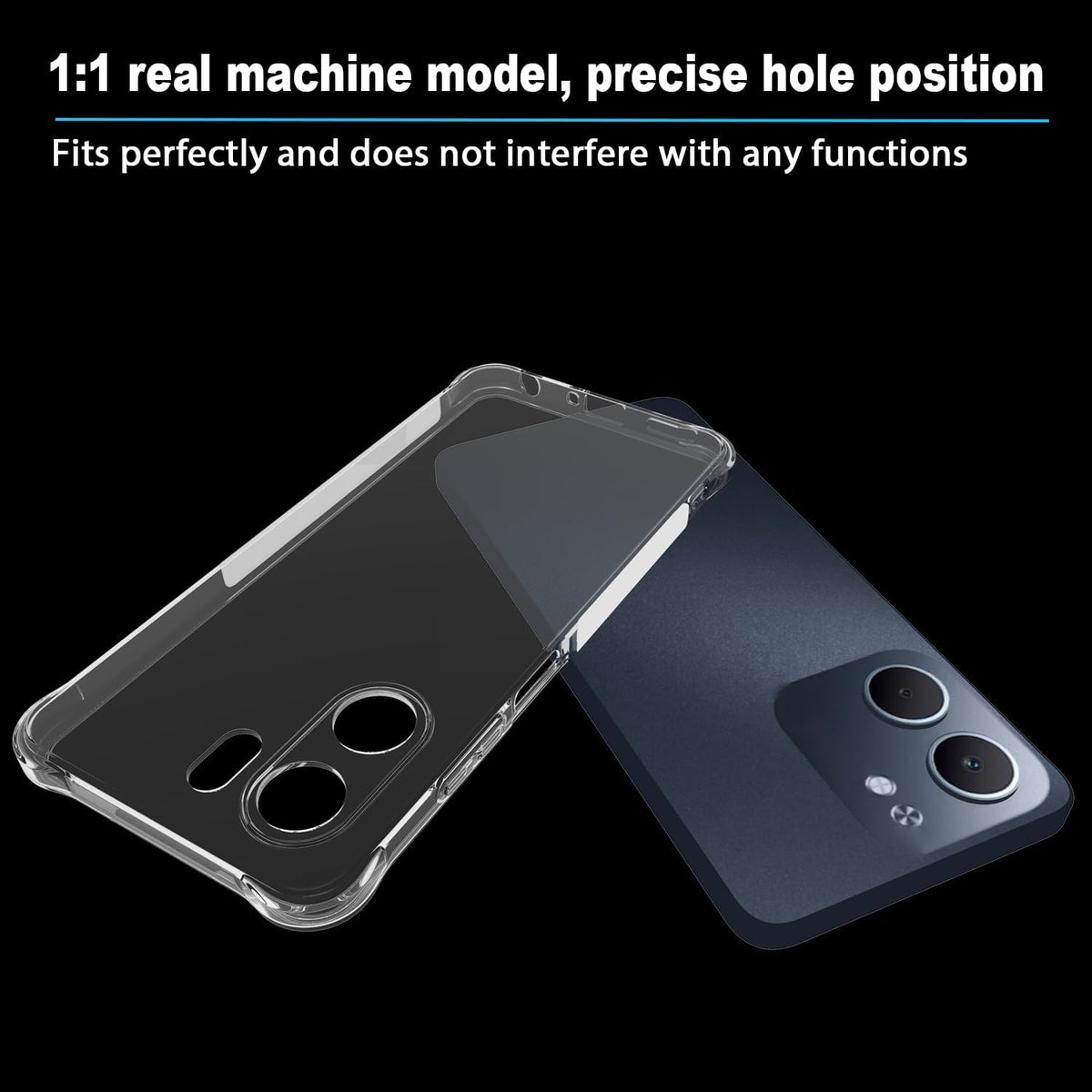 Oppo A6X 5G Hoesje - Transparant - Anti-Shock Back Cover
