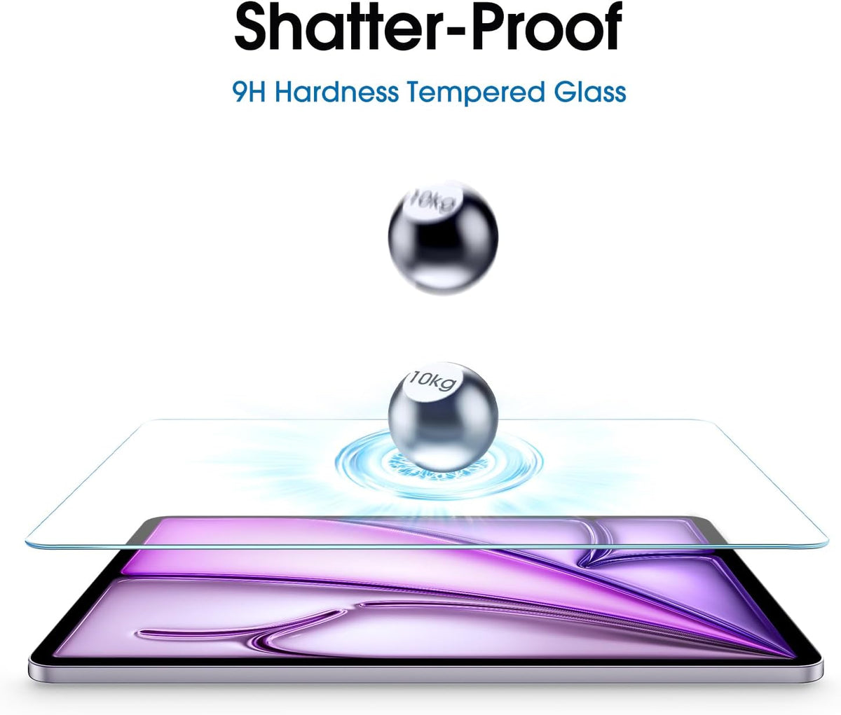 Apple iPad Air 6 13 (2024) Screenprotector - Full Cover - 2 Stuks