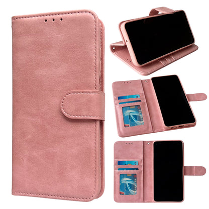 Apple iPhone 16e Hoesje - Roze - Luxe Bookcase