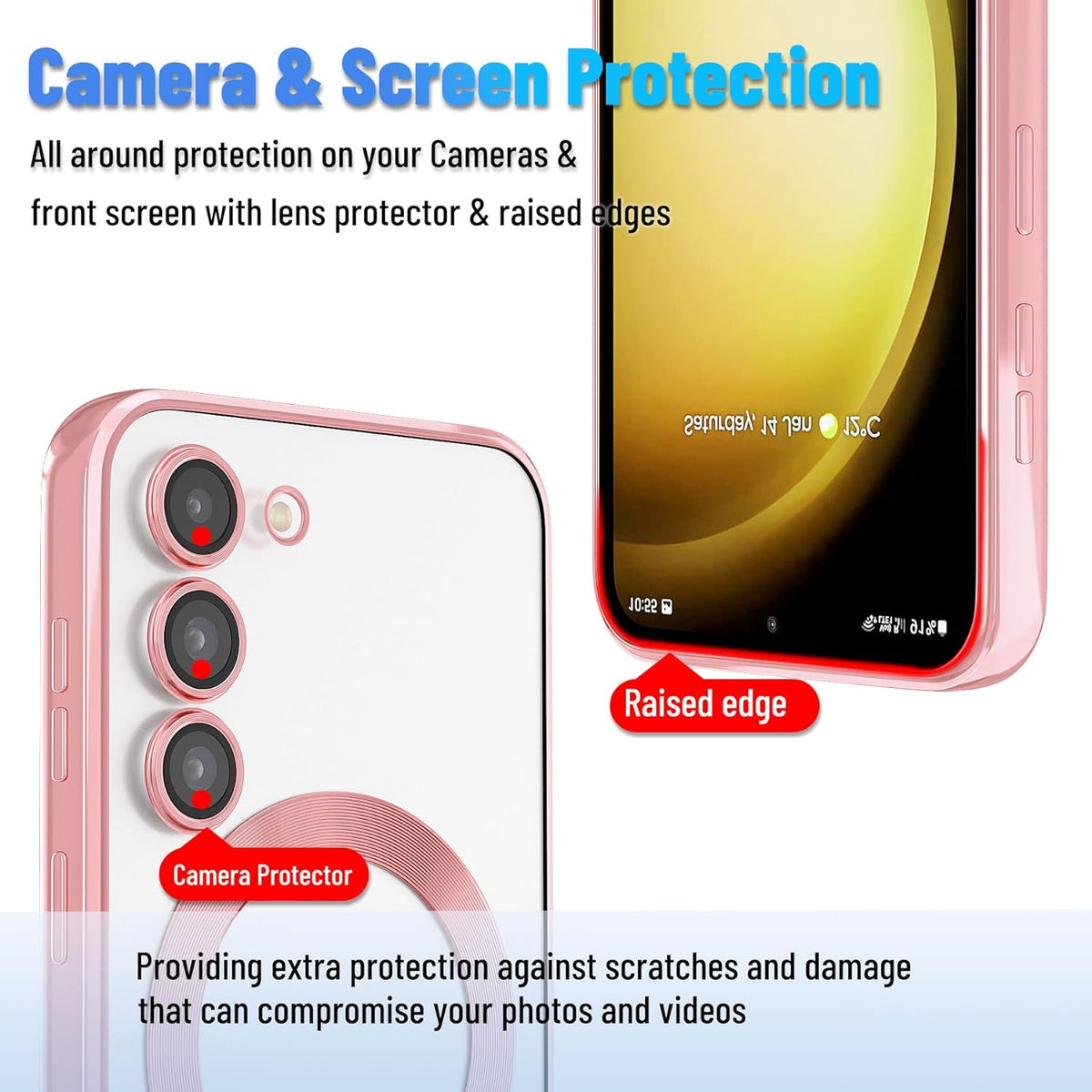 Samsung Galaxy S23 FE Hoesje - Roze - Siliconen MagSafe Back Cover