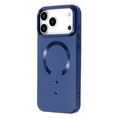 Apple iPhone 18 Pro Max Hoesje - Donker Blauw - Matte Siliconen MagSafe Back Cover