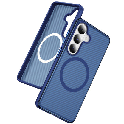 Samsung Galaxy S26 Case - Dark Blue - Carbon MagSafe Back Cover