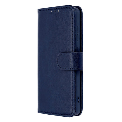Samsung Galaxy A37 Hoesje - Donker Blauw - Luxe Kunstlederen Portemonnee Bookcase
