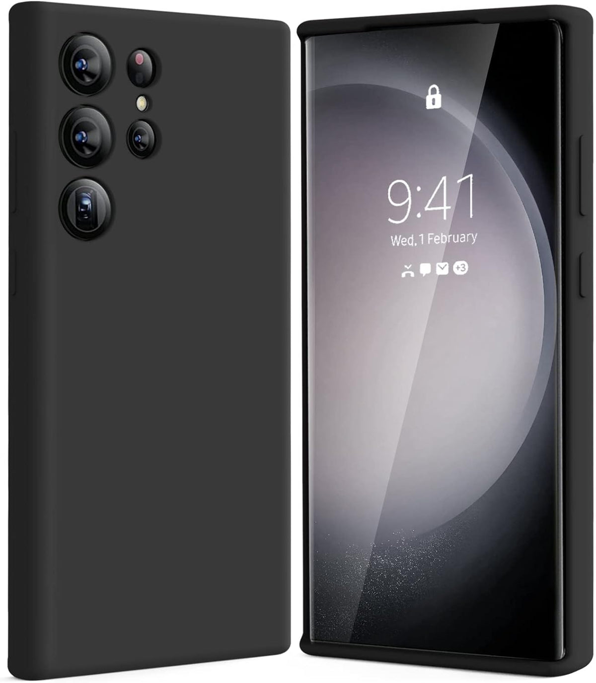 Samsung Galaxy S24 Ultra Hoesje - Zwart - Liquid Siliconen Back Cover