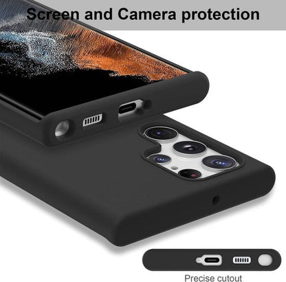 Samsung Galaxy S23 Ultra Hoesje - Zwart - Siliconen Back Cover