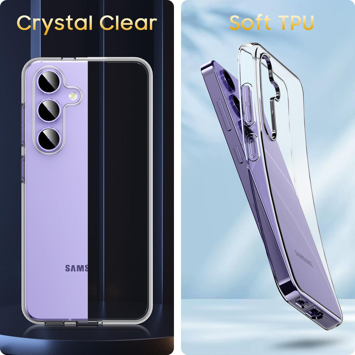 Samsung Galaxy A37 Case - Clear - Liquid Silicone Camera Back Cover