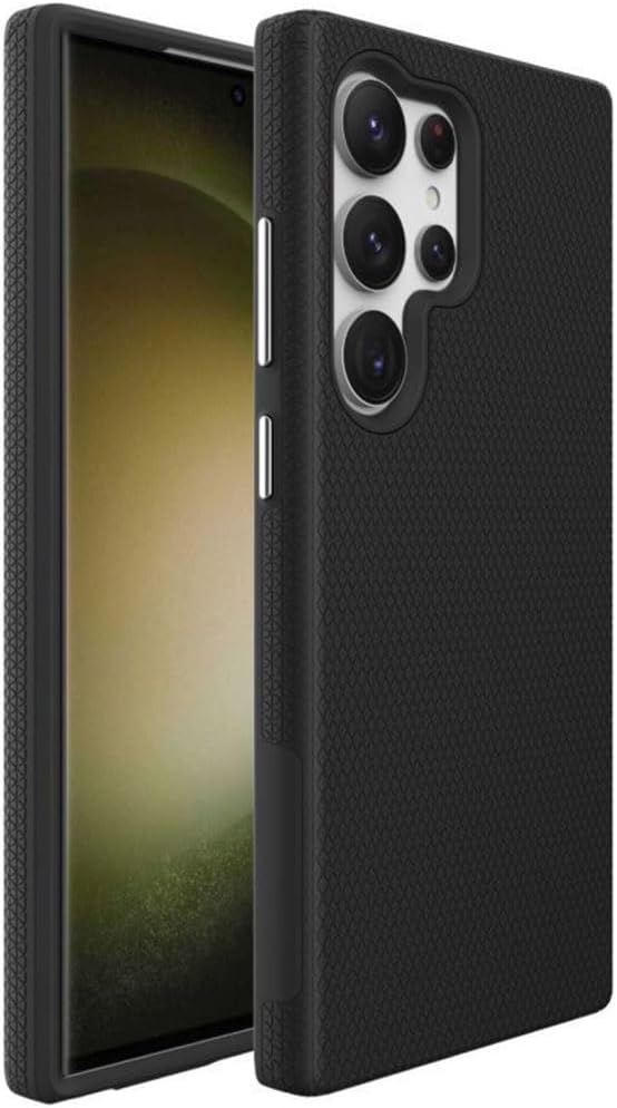 Samsung Galaxy S24 Ultra Hoesje - Zwart - Anti Slip Back Cover