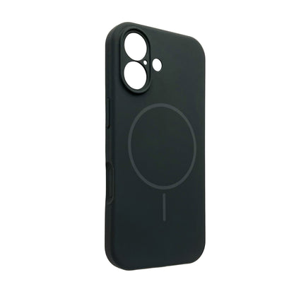 Apple iPhone 17 Hoesje - Zwart - Magnetische Liquid Siliconen MagSafe Back Cover met Camerabescherming