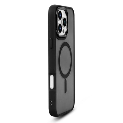 Apple iPhone 16 Pro Hoesje - Zwart - Matte Armor MagSafe Back Cover