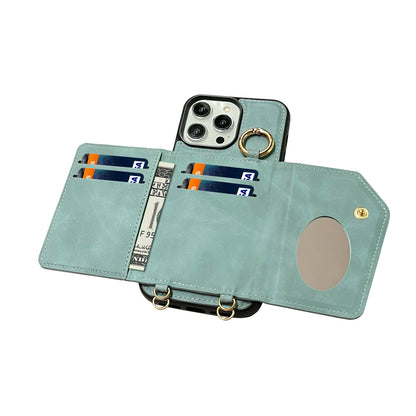 iPhone 14 Pro Max Hoesje - Aqua Blue - Spiegeltje Back Cover