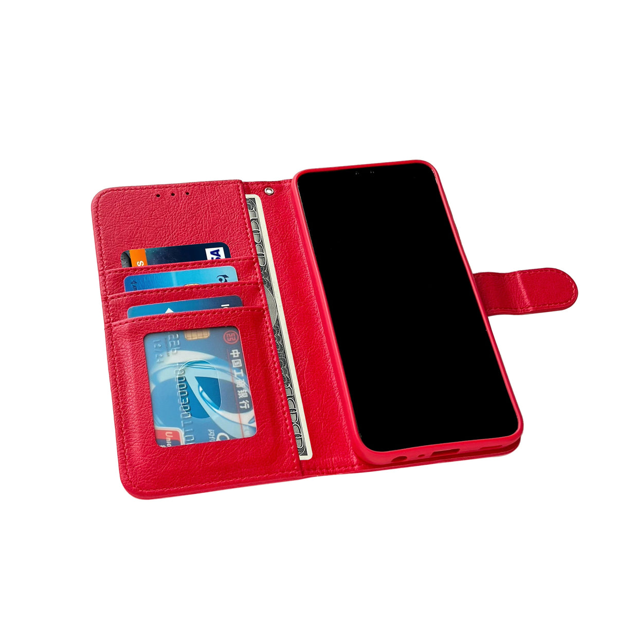 Apple iPhone 16 Pro Hoesje - Rood - Bookcase