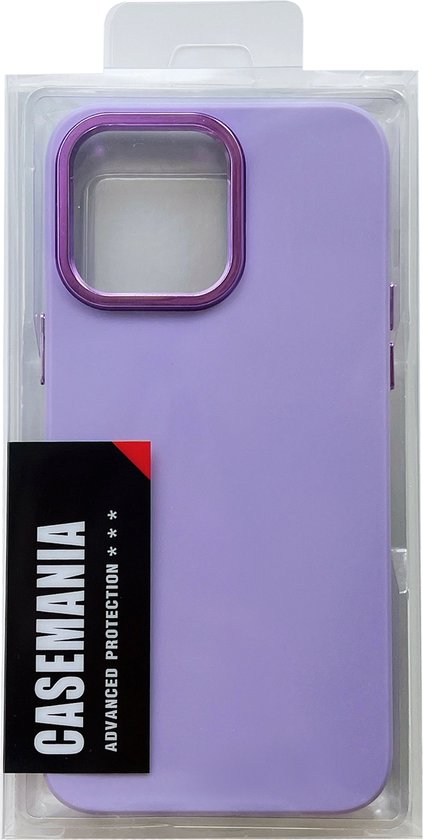 Apple iPhone 14 Pro Max Case - Purple - Shockproof Silicone Back Cover