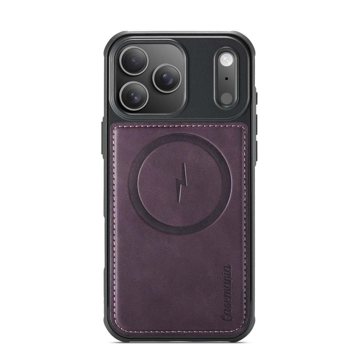 Apple iPhone 18 Pro Hoesje - Dark Purple - Luxe 2 in 1 MagSafe Bookcase