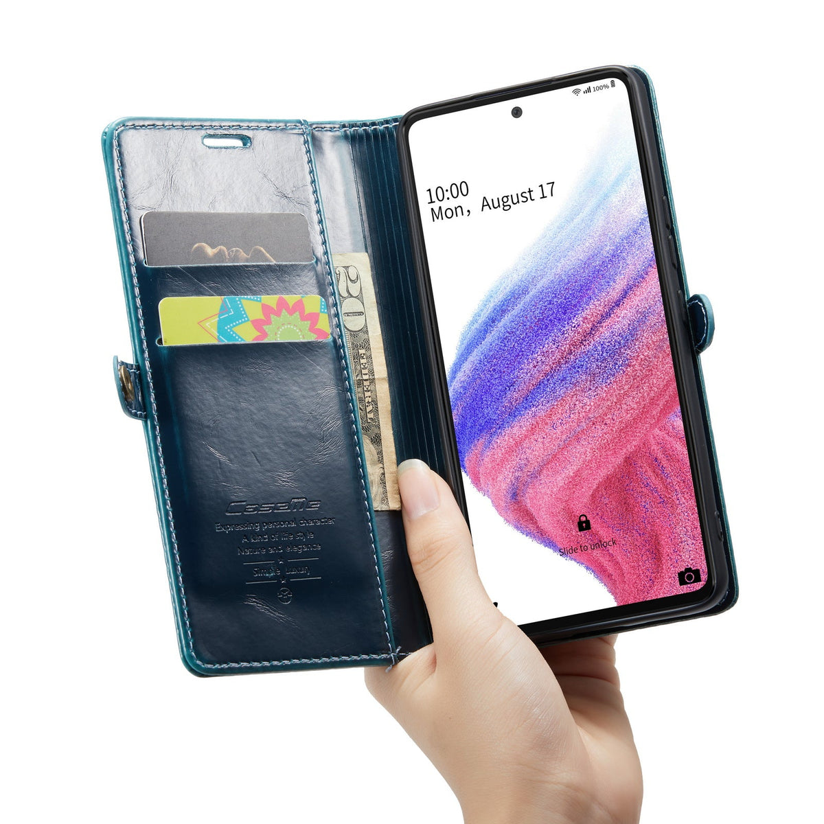 Samsung Galaxy A53 5G Hoesje - Emerald Green - Dunne Bookcase