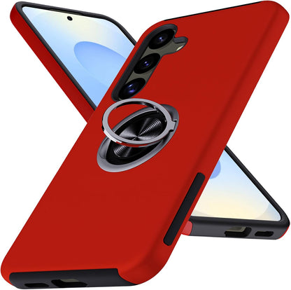 Samsung Galaxy S25 Plus Hoesje - Rood - Armor Kickstand Back Cover