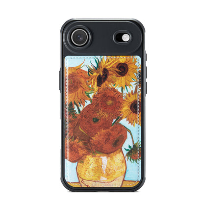 Apple iPhone Air Hoesje - Zonnebloemen - Kunstleer MagSafe Back Cover