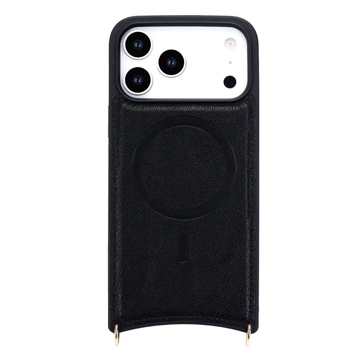 Apple iPhone 18 Pro Max Hoesje - Zwart - 'Amsterdam' Serie 2 in 1 MagSafe Crossbody Cover met Pouch